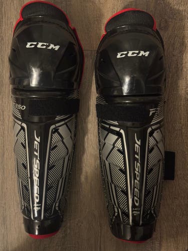 Senior CCM JetSpeed FT350 15” Shin Pads (Used)