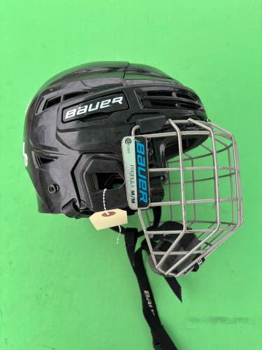 Black Medium Bauer IMS 5.0 Helmet (Used)