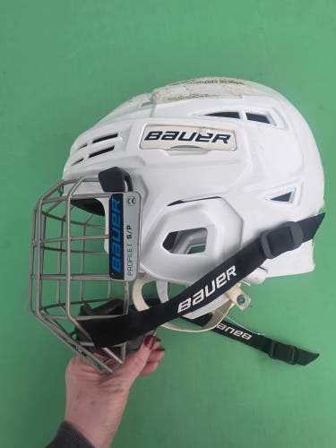 White Small Bauer IMS 5.0 Helmet