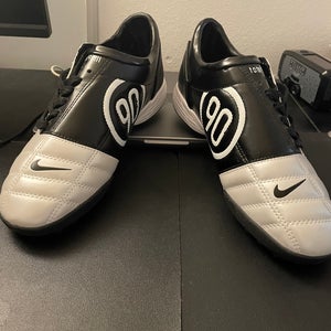 Nike T90 White/BlackMen's Size M 8.5 (W 9.5) Nike Turf Cleats Cleats (New)