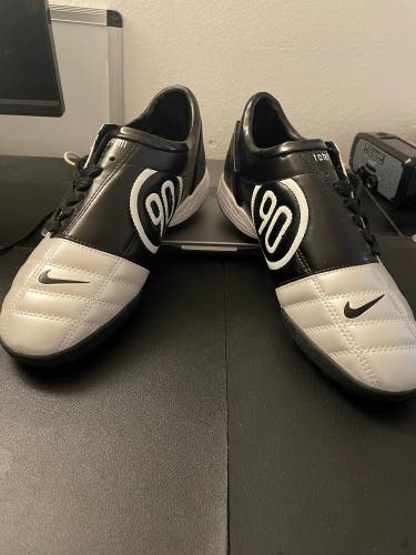 Nike T90 White/BlackMen's Size M 8.5 (W 9.5) Nike Turf Cleats Cleats (New)