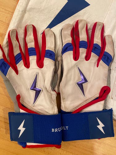 Youth Bruce Bolt Long Cuff, Nimmo Series Batting Gloves- FREE SHIPPING