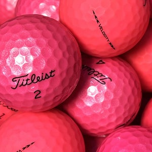 Titleist Pink Velocity.....12 Premium AAA Used Golf Balls