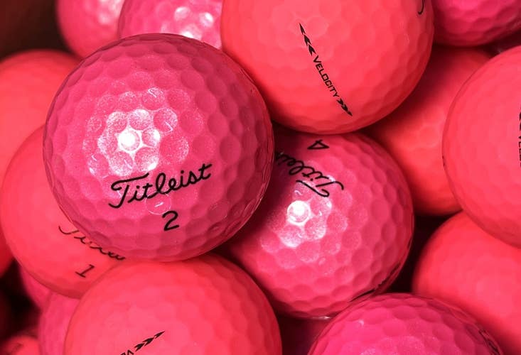 Titleist Pink Velocity.....12 Premium AAA Used Golf Balls