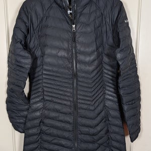 Columbia Omni Heat Hooded Puffer Jacket Coat Long Womens Size: XS Black
