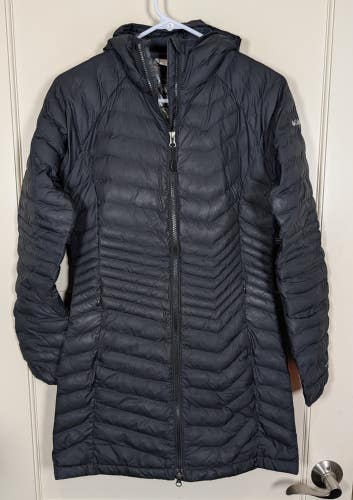 Columbia Omni Heat Hooded Puffer Jacket Coat Long Womens Size: XS Black