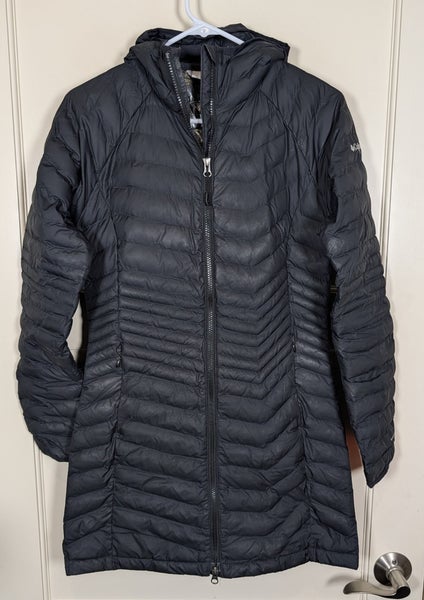 Columbia Omni Heat Hooded Puffer Jacket Coat Long Womens Size: XS Black