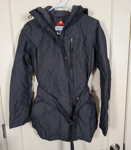 Columbia Beverly Mountain II Omni Heat Hooded Parka Women's Size: S Belted Gray