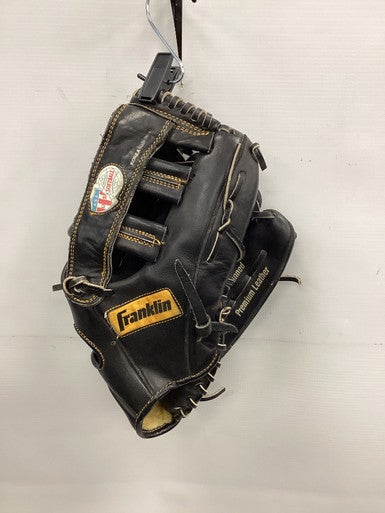 Used Franklin PREMIUM LEATHER BB/SB Glove RH Throw Black 13" 11851-S000038512