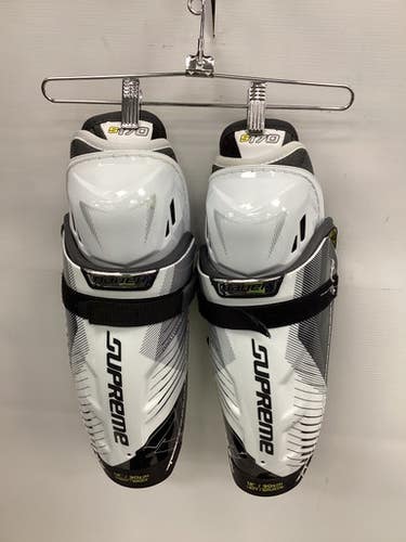 Used Bauer SUPREME S170 Junior Shin Guards White 12" 11851-S000038485