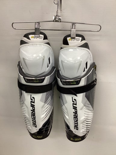 Used Bauer SUPREME S170 Junior Shin Guards White 12" 11851-S000038485
