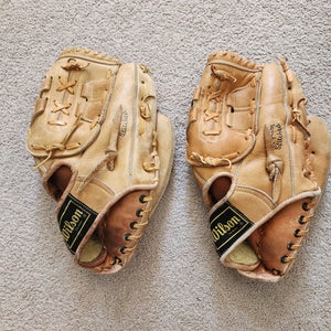 Lot Of 2 Wilson A2140 Bobby Bonds Vintage Baseball Gloves Right Hand Throw Mitt