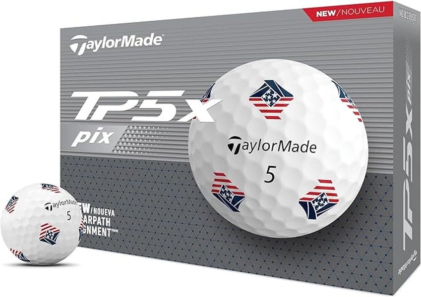 Taylor Made TP5x Pix Golf Balls (USA, 24pk) 2dz 2024 NEW - Limited Time Only!