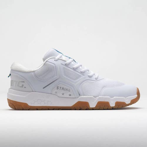 *NIB* MEN'S SALMING RECOIL STRIKE INDOOR / SQUASH (WHT/SILV/CYAN) #1223071-0707