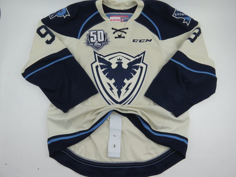 CCM Sherbrooke Phoenix QMJHL Game Worn Authentic Hockey Game Jersey CHL 54 #93 DOW