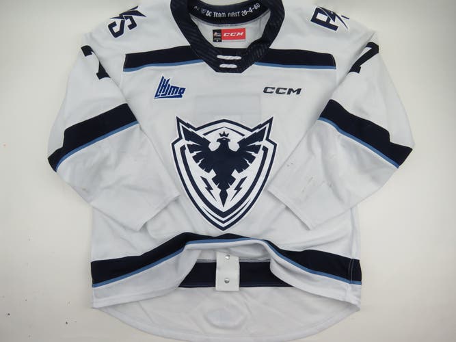CCM Sherbrooke Phoenix QMJHL Game Worn Authentic Hockey Game Jersey CHL 56 #7 LAPOINTE