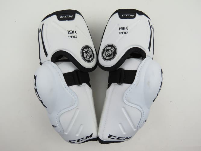 CCM 19K NHL Pro Stock Ice Hockey Player Elbow Pads Protective Size Senior Medium