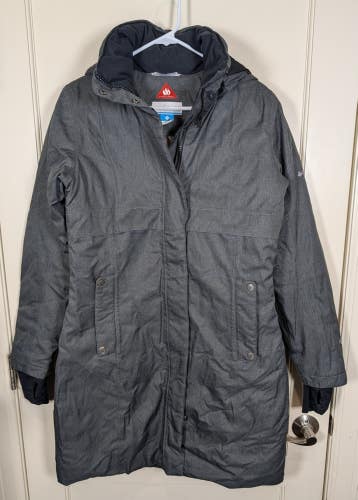 Columbia Juniper Ridge Omni-Heat Down Puffer Parka Women's Size: M Gray Long