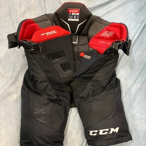 Black Junior Medium CCM Jetspeed FT4 Pro Hockey Pants (Used)