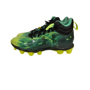 Used Under Armour BB CLEATS BB/SB Cleats Green Junior 05 11847-S000029858