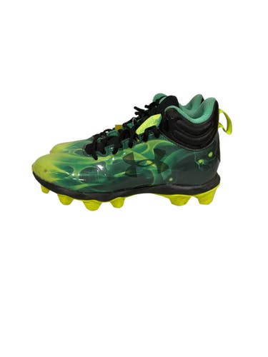 Used Under Armour BB CLEATS BB/SB Cleats Green Junior 05 11847-S000029858