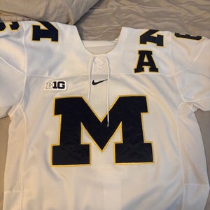 Game used University of Michigan Wolverines Hockey Jersey White ***rare***