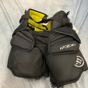Black Junior S/M Warrior Ritual x3 E+ Hockey Goalie Pants (Used)