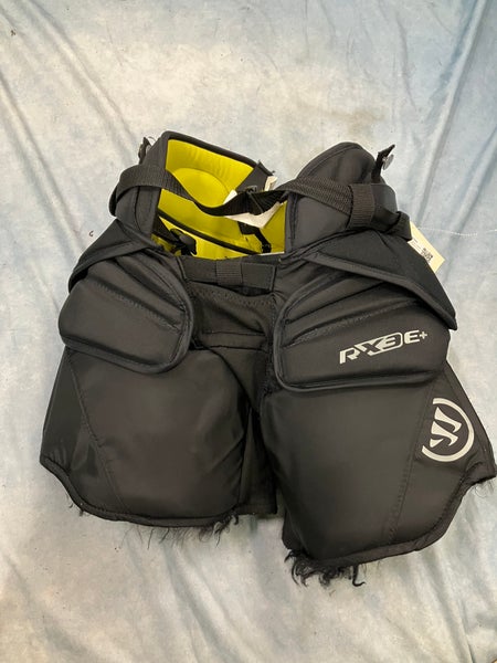 Black Junior S/M Warrior Ritual x3 E+ Hockey Goalie Pants (Used)