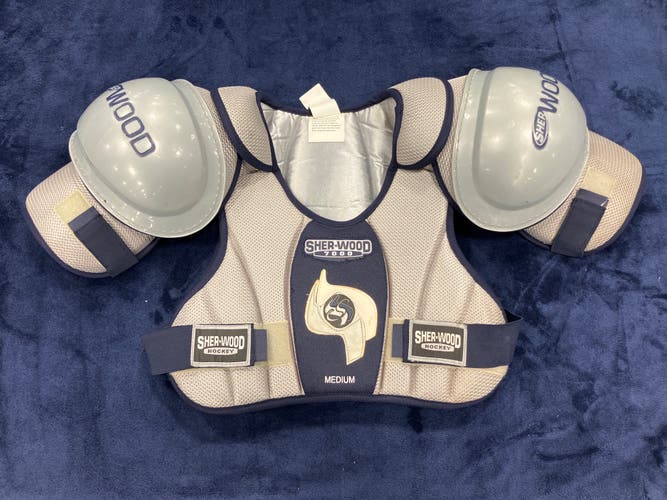 Medium Senior Sher-Wood Shoulder Pads (Used)