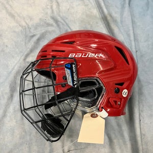 Red Small Bauer Re-Akt 85 Helmet (Used)