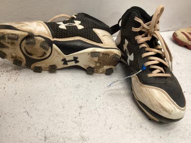 Used Under Armour 5Y BB/SB Cleats Navy Blue Junior 05 11443-S000198393