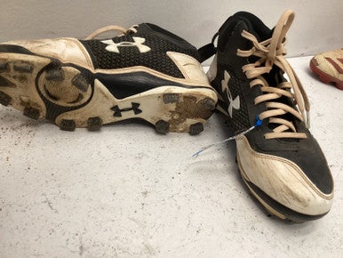 Used Under Armour 5Y BB/SB Cleats Navy Blue Junior 05 11443-S000198393
