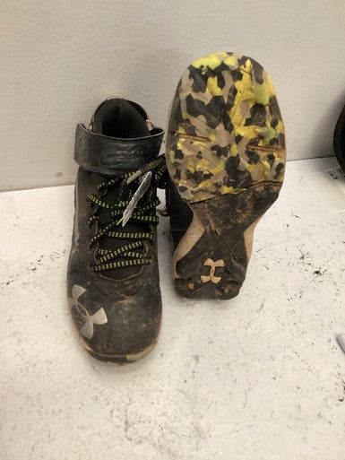 Used Under Armour B4 BB/SB Cleats Black Junior 01 11443-S000198358
