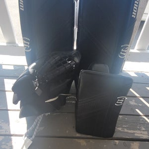 2022 Small Warrior Ritual G6 E+ Goalie Leg Pads Pro Stock (Used)