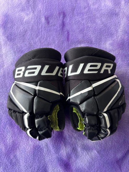 Black Junior Bauer Vapor 3X Gloves 10" (Used)