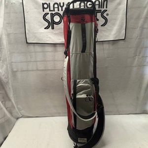 Used Taylormade 4 WAY STAND BAG Mens Stand Bag Red 11490-S000263636