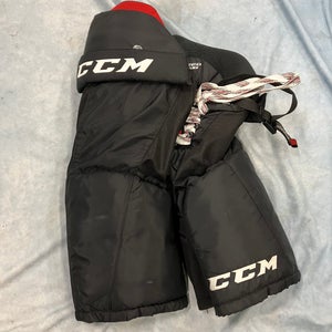 Black Junior Medium CCM JetSpeed FT370 Hockey Pants (Used)