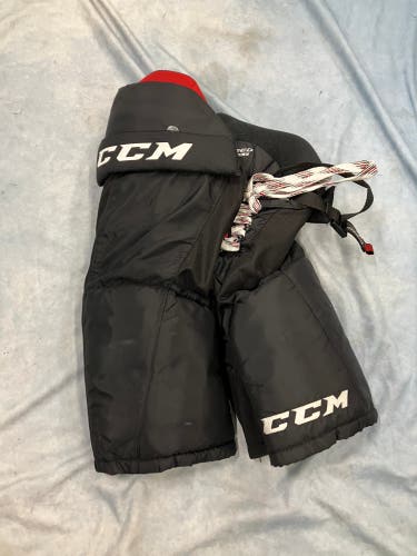 Black Junior Medium CCM JetSpeed FT370 Hockey Pants (Used)