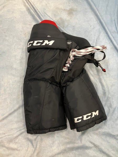 Black Junior Medium CCM JetSpeed FT370 Hockey Pants (Used)