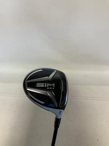 Used Taylormade SIM MAX Mens Fairway Wood RH 3 Wood 11823-S000034678