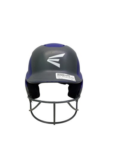 Used Easton BLUE/GREY BASEBALL HELMET Batting Helmet w/Mask Navy Blue One Size 11347-S000256750