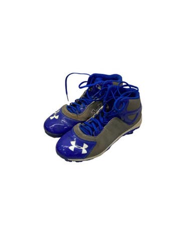 Used Under Armour SPINE BB/SB Cleats Royal Blue Junior 05 11347-S000256731