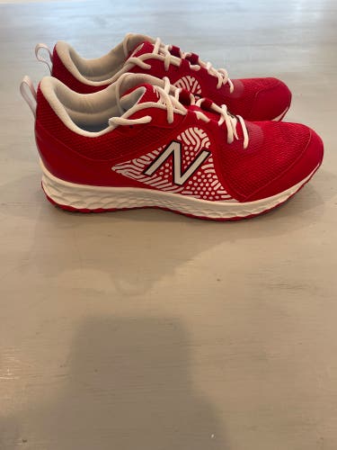 Red Men's Size M 12.0 (W 13.0) Adult New Balance Shoes (New)