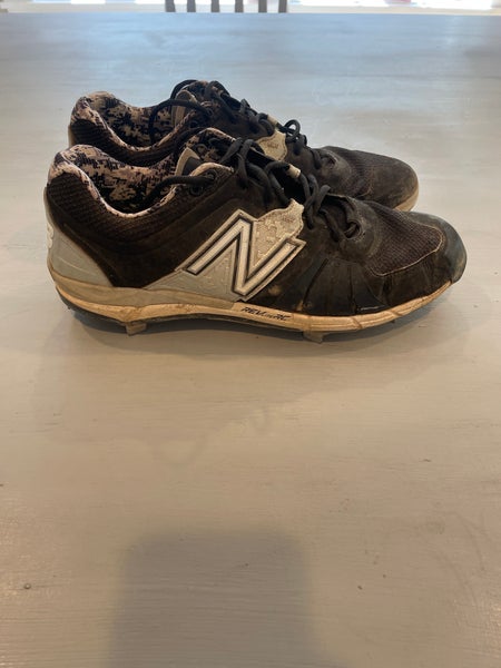 Black Men's Size M 12.0 (W 13.0) Adult New Balance Low Top Metal (Used)