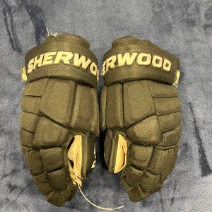 Black Senior Sher-Wood HOF 5030 Gloves 13" (Used)