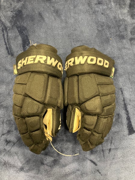 Black Senior Sher-Wood HOF 5030 Gloves 13" (Used)