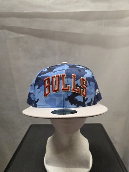 NWT Chicago Bulls New Era Blue Camo 59fifty 7 3/4 NBA
