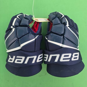 Blue Junior Bauer Vapor 3X Gloves 12"