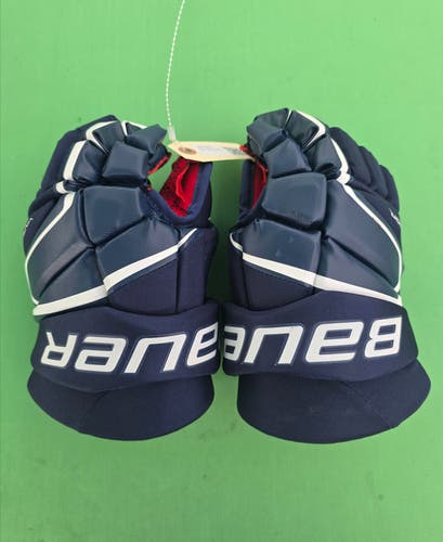 Blue Junior Bauer Vapor 3X Gloves 12"