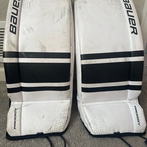 Medium Bauer GSX Prodigy Goalie Leg Pads (Used) M22 S20 Prodigy GSX